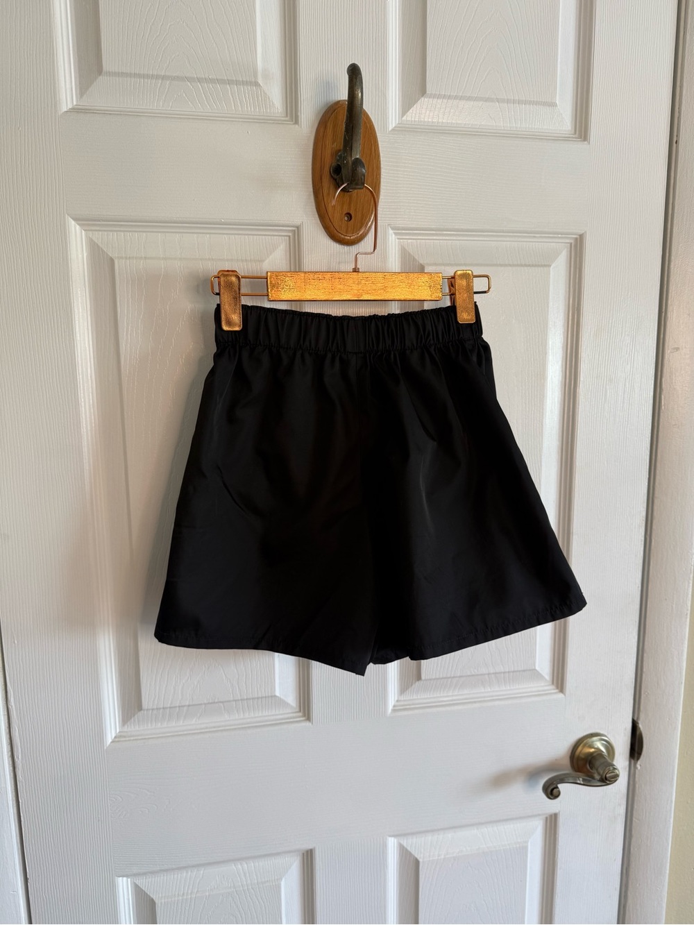 Prada Black Elastic-Waist Nylon Shorts - Picture 8 of 11